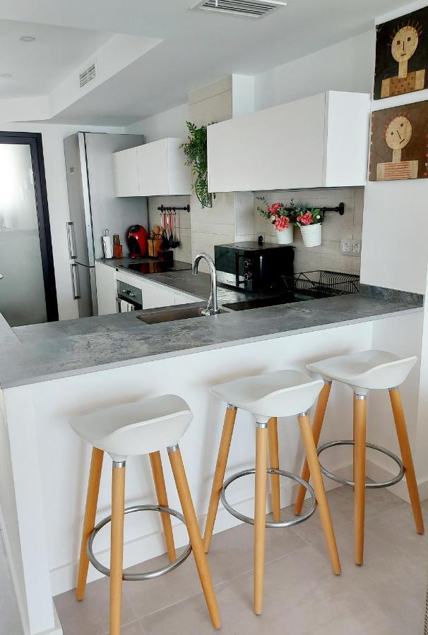 Exclusif Appartement En 1Er Ligne, Vue Imprenable, Piscine, Parking Prive A Playa Mucha Vista, Alicante El Campello Exterior foto